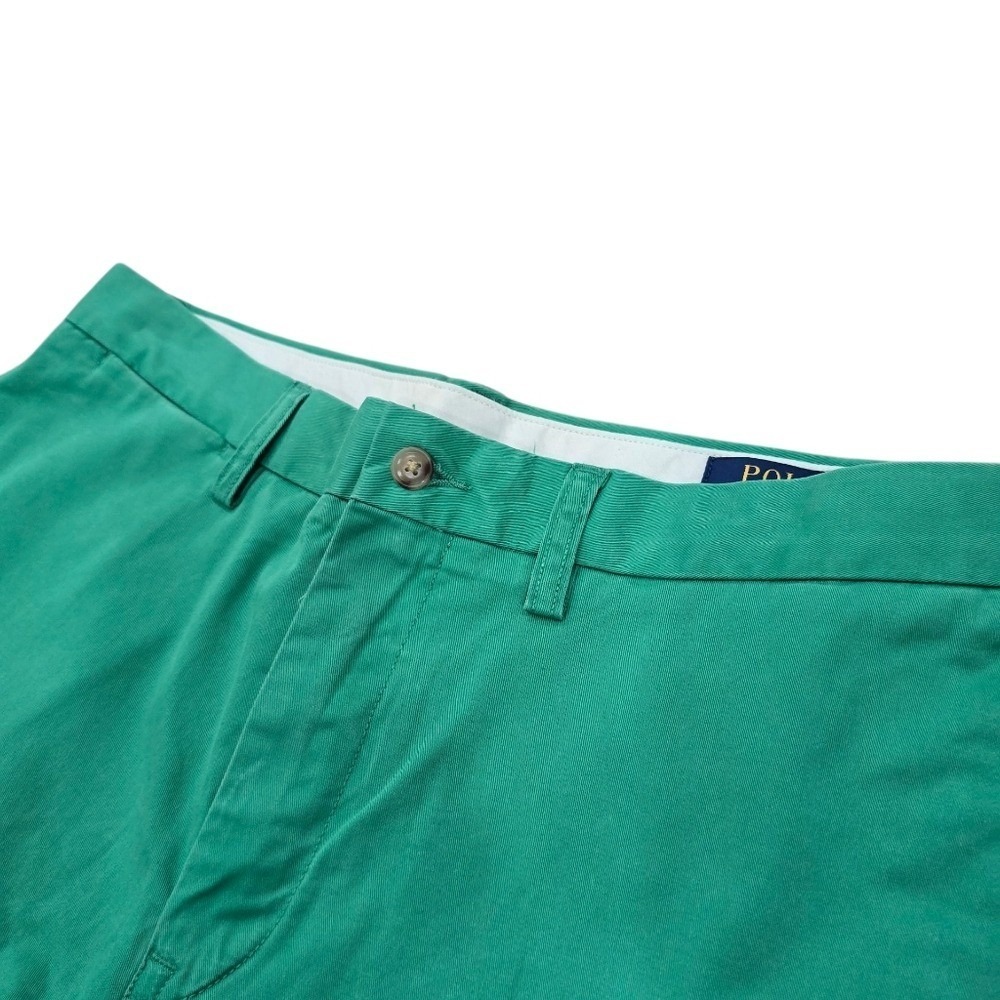 Polo Ralph Lauren Mens 32 Chino Shorts Kelly Green Stretch Classic Fit - Picture 4 of 10